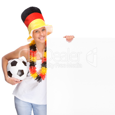 Weiblicher Fußballfan