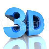 3D Kino Text - Blau 01