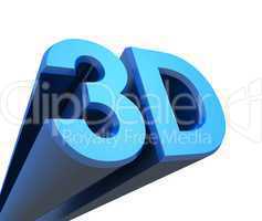 3D Kino Text - Blau 02