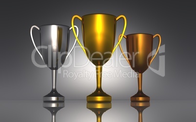 Die Drei Pokale - Gold Silber Bronze 02