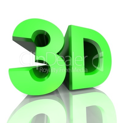 3D Kino Text - Grün 01