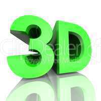 3D Kino Text - Grün 01