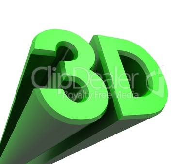 3D Kino Text - Grün 02