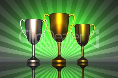 Die Drei Pokale - Gold Silber Bronze 03