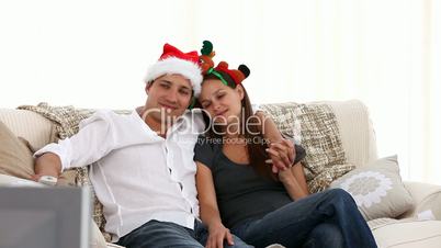 Paar an Weihnachten
