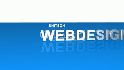 Webdesign Text Rotation 01 Blau Weiß