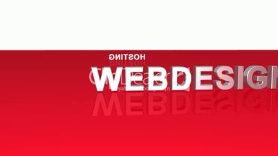 Webdesign Text Rotation 01 Rot Weiß