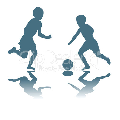 kids playing soccer