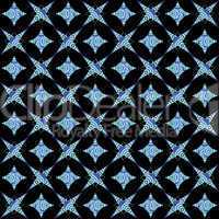 retro white and blue seamless pattern on black background