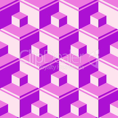 purple abstract cubes