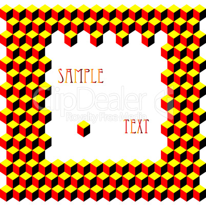 psychedelic pattern with space for text