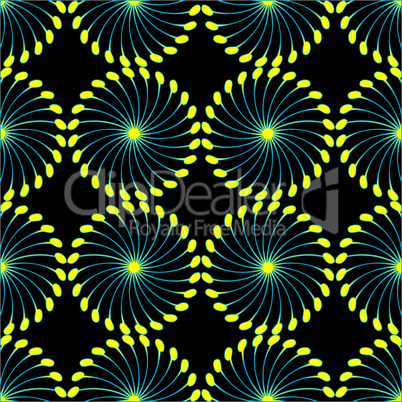 paper wind mill pattern black and yellow
