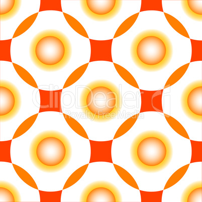 orange circles seamless pattern