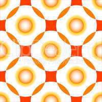 orange circles seamless pattern