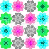 colored flowers seamless pattern 3