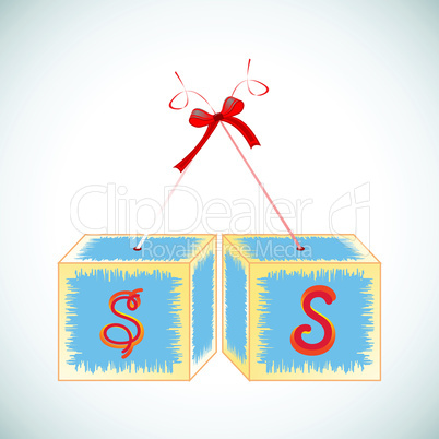 cubes alphabet S cubes alphabet S