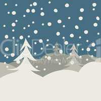 winter illustration card