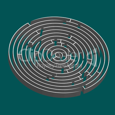 tridimensional round maze