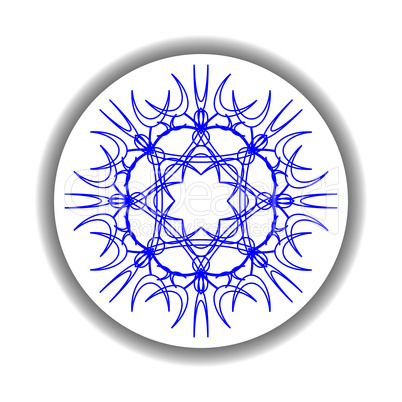 snow flake medallion 2