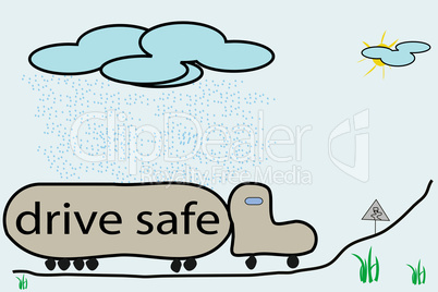 drive safe illustration