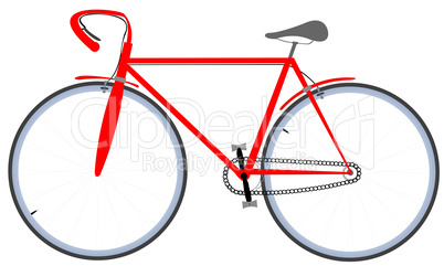 red bicycle