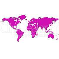 purple world map