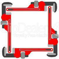 pipe wrench photo frame