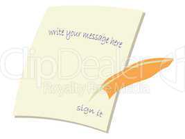 message card illustration