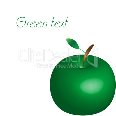 green text