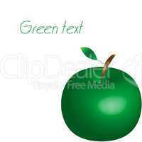 green text