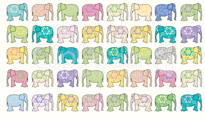 elephant vector background
