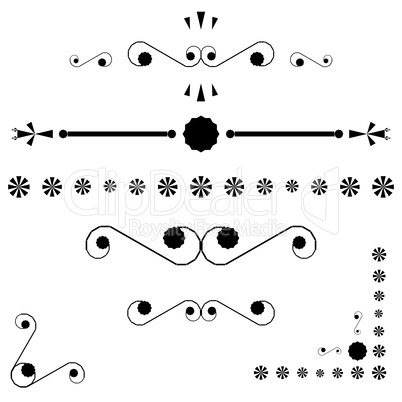 corners and page end ornaments