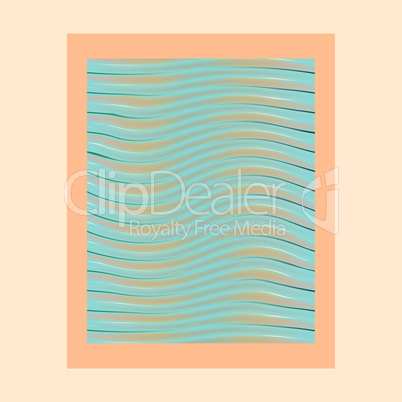 abstract waves photo frame