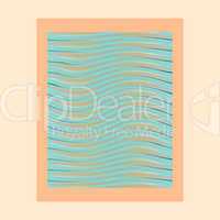 abstract waves photo frame