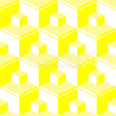 yellow abstract cubes