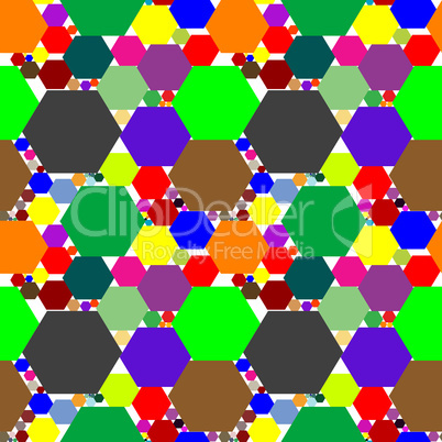 hexagon seamless pattern extended