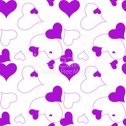 heart purple pattern