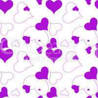 heart purple pattern