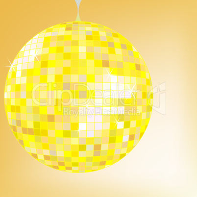 disco ball yellow