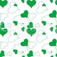 heart green pattern