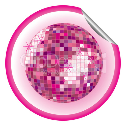 disco ball purple sticker