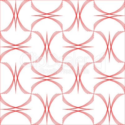 geometric arcs pattern isolated on white background
