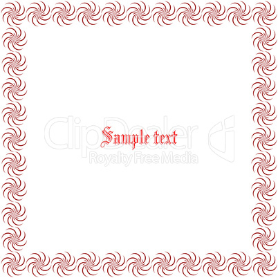 floral border with space for text