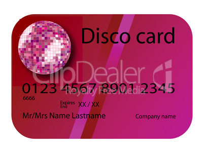 credit card disco purple