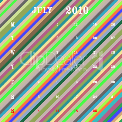 july 2010 - stripes