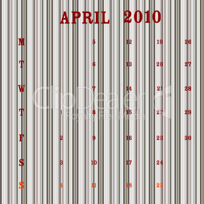april 2010 - stripes