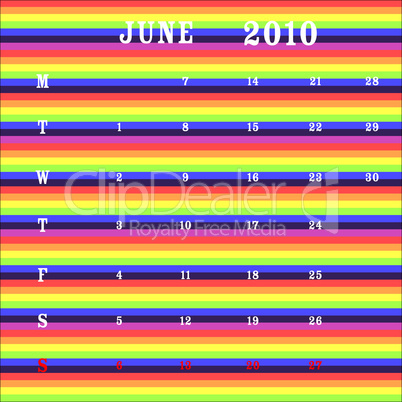 june 2010 - stripes