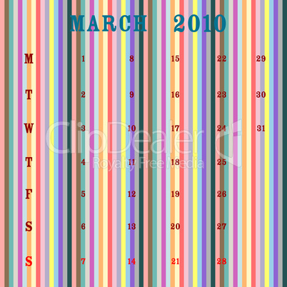march 2010 - stripes
