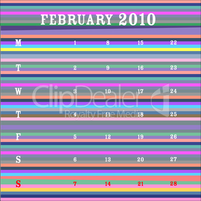 february 2010 - stripes