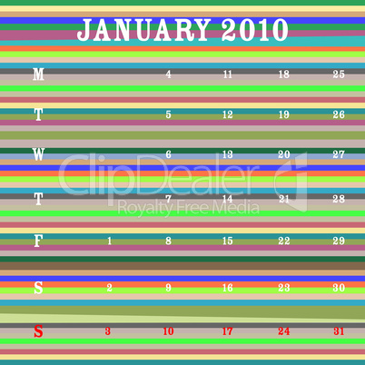 january 2010 - stripes